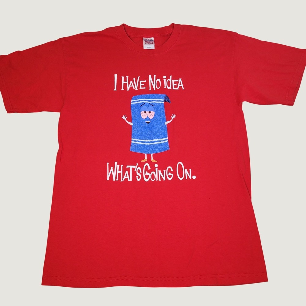 Vintage 2003 South Park Towelie I Have No Idea What's Going On Y2K T-Shirt L